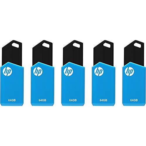 HP 64GB v150w USB 2.0 플래시드라이브 5-Pack
