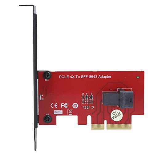 PCI Express 4.0 x4 도로 Host 어댑터, SFF-8643 to PCI-E 4X Host 어댑터 카드, 컨버터, 변환기 1 Mini-SAS HD 36Pin Female 커넥터