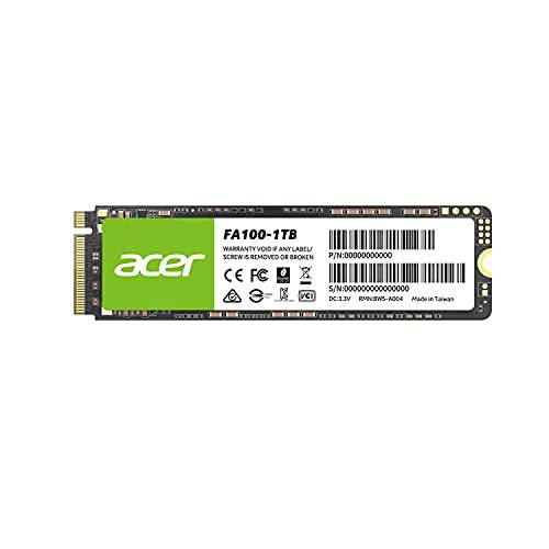 Acer FA100 M.2 1TB PCIe 세대 3.1 x4 NVMe 3D TLC 낸드 내장 SSD (SSD) BL.9BWWA.120