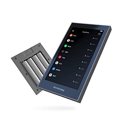 Cobo Vault 에센셜 (키스톤 에센셜) - Cryptocurrency 하드웨어 지갑 100% air-gapped, 4-inch 터치 스크린, 지문인식 센서, Store Your 암호화 튼튼하게.