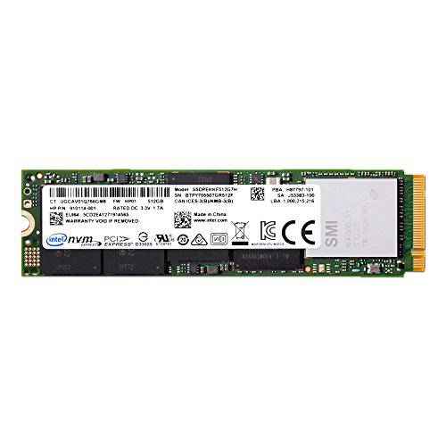 Intel SSD 프로 6000p 시리즈 512GB, M.2 80mm PCIe 3.0 x4, 3D1, TLC, AES 256 비트 SED