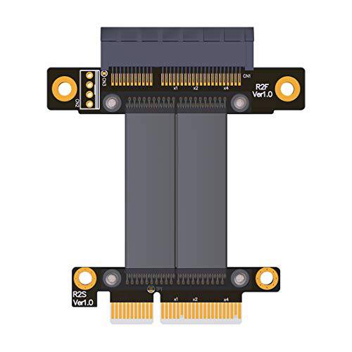 ADT-Link PCIe 3.0 x4 Male to Female 연장 케이블 R22SF PCI Express Gen3 메인보드 그래픽 SSD RAID 확장기 변환 라이저 Card(15CM)