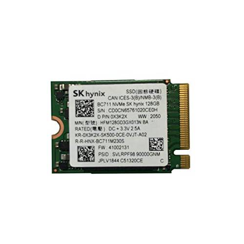 SK 하이닉스 BC711 128GB PCIe NVMe M.2 2230 세대 3 x 4 SSD, 0X3K2X, HFM128GD3GX013N, OEM 패키지