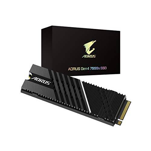 GIGABYTE AORUS Gen4 7000s SSD 2TB PCIe 4.0 NVMe M.2, Nanocarbon 코팅 알루미늄 히트싱크, 3D TLC 낸드, SSD- GP-AG70S2TB