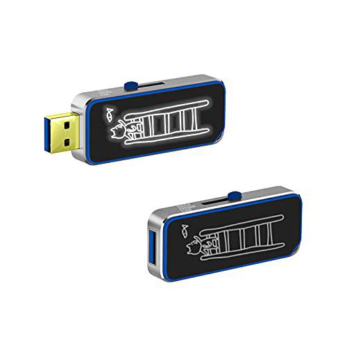 ROCFLH 512GB High-Speed and Light-Up USB 3.1 플래시드라이브, Up to 400MB/ s Read (USSFD880-L512G)