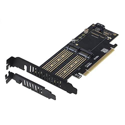 SEDNA - PCIe M.2 NVME and M2 SATA 듀얼 SSD 어댑터 카드 ( SSD not 포함 )
