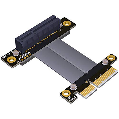 ADT-LINK PCIe 3.0 x4 연장 케이블 32G/ BPS PCI Express 4X 그래픽 SSD RAID 확장기 변환 라이저 카드 버티컬 270 R22SR (20CM)
