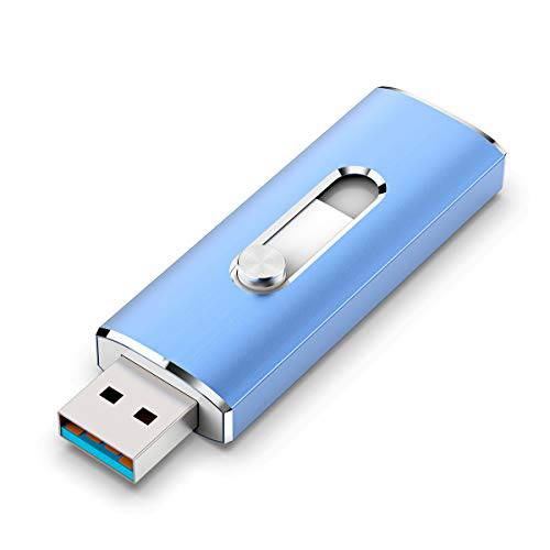 USB C 플래시드라이브 아이베 128GB USB 3.1 플래시드라이브 듀얼 드라이브 USB Type-C 썸 드라이브 128GB 128G USB C 드라이브 속도 Up to 350MB/ s - 블루