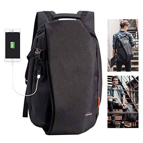 Overmont  노트북 백팩 Tactical 여행용 백팩 Hiking 다기능 데이팩 라지 용량 for 대학 비즈니스 School 책가방 발수성 Fits 17 inch 노트북 (Grey)