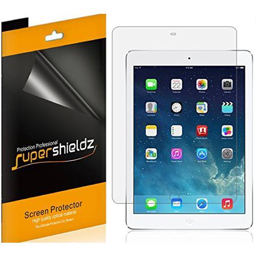 (3 팩) Supershieldz for 애플 아이패드 에어 2 and 아이패드 에어 1 (9.7 Inch) 화면보호필름, 액정보호필름, Anti 눈부심 and Anti 지문인식 (매트,무광) 쉴드