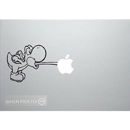 When Pigs Fly Hungry Yoshi Vinyl 데칼,스티커 스티커 for 애플 맥북 프로 (13-Inch)