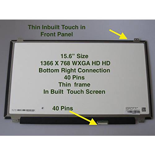 Generic  새로운 15.6 HD 스크린 호환가능한 with 델 Inspiron 15-5558 터치 노트북 교체용 LED LCD