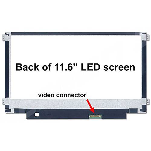 Generic 100S-11IBY 11.6 HD 새로운 교체용 LED LCD 스크린 (매트,무광) (호환가능한 with 레노버 100S-11IBY KD116N5-30NV-B7)