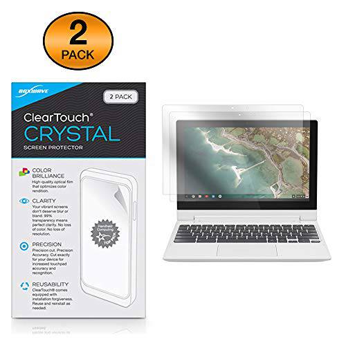 레노버 C330 컨버터블 2-in-1 Chromebook (11.6) 화면보호필름, 액정보호필름, BoxWave [ClearTouch 크리스탈 (2-Pack)] HD 필름 스킨 - 보호 from 스크래치 for 레노버 C330 컨버터블 2-in-1 Chromebook (11.6)