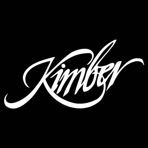 Kimber Firearm 로고 - Vinyl 5 와이드 (컬러: 화이트) 데칼,스티커 노트북 태블릿, 태블릿PC 스케이트 보드 차량용 윈도우 스티커