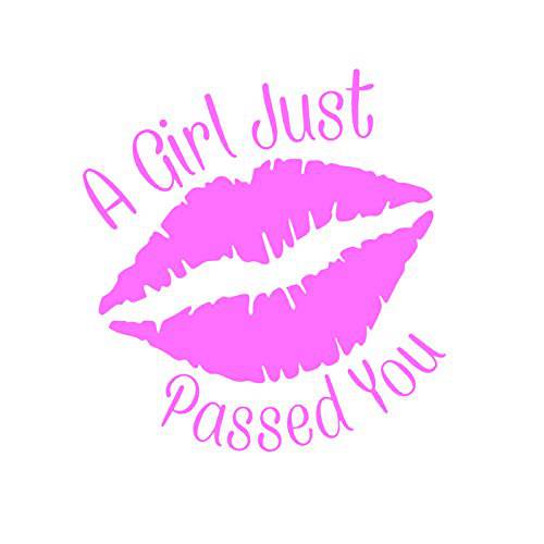 A Girl Just Passed You Lips Vinyl 데칼,스티커 스티커 | 자동차 트럭 밴 벽 노트북 Cups | 핑크 | 5.5 인치 | KCD 1341P