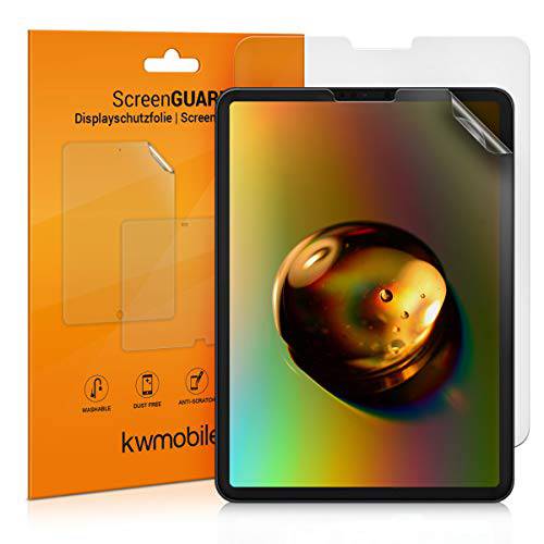 kwmobile 2X 스크린 보호 호환가능한 with 애플 아이패드 프로 11 (2018)/  아이패드 에어 4 (2020) - Anti-Scratch, Anti-Fingerprint 매트,무광 태블릿, 태블릿PC 디스플레이 필름