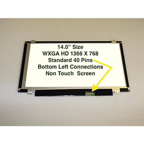 새로운 14.0 슬림 노트북 LED LCD 스크린 with 글로시 마감 and HD WXGA 1366 x 768 해상도 for AUO 모델: B140XTN02.0& B140XTN02.3 (or 호환가능한 스크린)