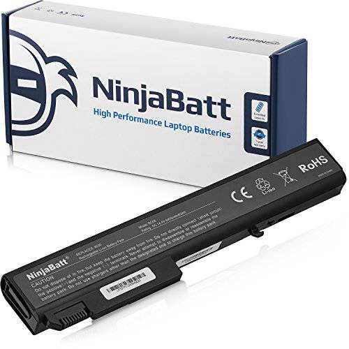 NinjaBatt  노트북 배터리 493976-001 for HP EliteBook 8540W 8740W 8540P 8530P 8530W 8730W 458274-363 458274-421 458274-422 HSTNN-I43C HSTNN-LB60 HSTNN-OB60 HSTNN-W46C AV08 - [8 세포/ 4400mAh/ 63Wh]