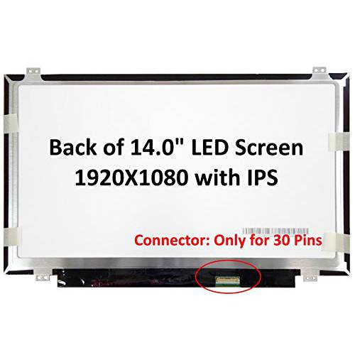 Generic 새로운 14.0 IPS FHD (1080P) 노트북 LED LCD 교체용 스크린/ Panel 호환가능한 with B140HAN01.3 HW3A