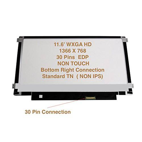 Ivo M116nwr1 R7 교체용 노트북 LCD 스크린 11.6 WXGA HD LED DIODE (대용품 Only. Not a) (30 핀)