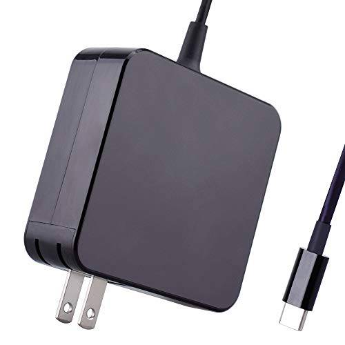 61W/ 65W USB 타입 C 파워 어댑터 USB-C 노트북 PD 충전 for 맥북/ 프로, 델 XPS, 레노버 Chromebook/ 씽크패드, ASUS, HP 스펙터 and More