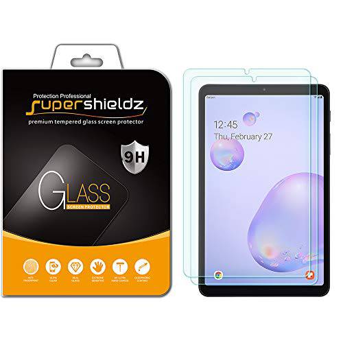 (2 팩) Supershieldz for 삼성 갤럭시 Tab A 8.4 inch (2020) 강화유리 화면보호필름, 액정보호필름, Anti 스크레치, 기포 프리