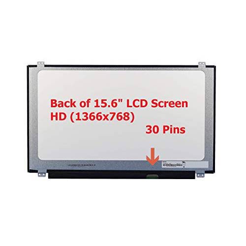 Fullcom 15.6 HD 스크린 호환가능한 6HTP8 06HTP8 인스피론 15-5000 Series 호환 LP156WHA(SP)(A1), LP156WHB(TP)(A1), LP156WHB(TP)(A2), LP156WHB(TP)(C1), LP156WHB(TP)(D1) 교체용 LCD LED