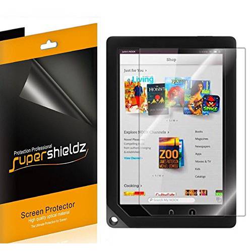 (3 팩) Supershieldz for Barnes& Noble Nook HD+ 9 inch 태블릿, 태블릿PC 화면보호필름, 액정보호필름, 하이 해상도 클리어 쉴드 (애완동물)