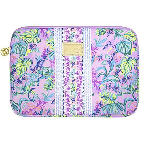 Lilly Pulitzer  소프트 패디드 테크 슬리브 with Zip Close, 노트북 케이스 Fits up to 13 Inch 컴퓨터, Mermaid in The 쉐이드
