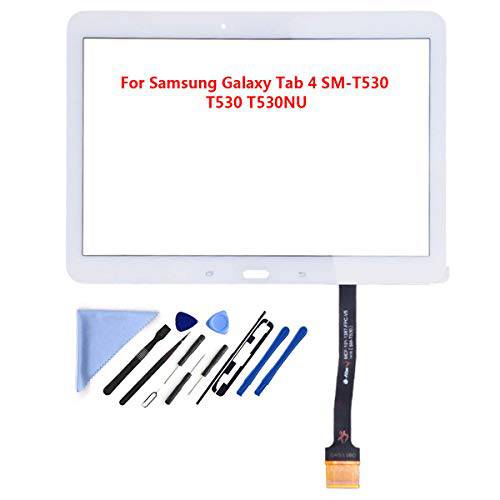 터치 스크린 디지타이저 for 삼성 갤럭시 Tab 4 10.1 - 글래스 교체용 for SM-T530 T531 T535 (Not Include LCD) with 툴+ Pre-Installed Adhesive(White)