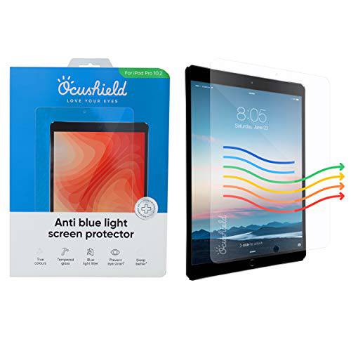 Ocushield Anti 블루라이트 for 애플 아이패드 프로 10.2 (2018& 2020) - 블루라이트 필터 for 아이패드 아이 프로텍트 - Anti-Glare - 프로텍트 Your Eyes&  촉진 슬립