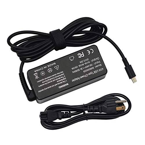 45W USB-C/ 타입 C 노트북 충전 45W for HP Chromebook X360 11-ae051wm 11-ae001tu 11-ae027nr 844205-850 10-p010nr 12-c012dx 12-f014dx;X360 Pavilion and More 타입 C 파워 서플라이 어댑터