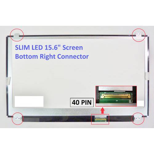 Asus R509C 노트북 스크린 15.6 슬림 LED Bottom 오른쪽 WXGA HD