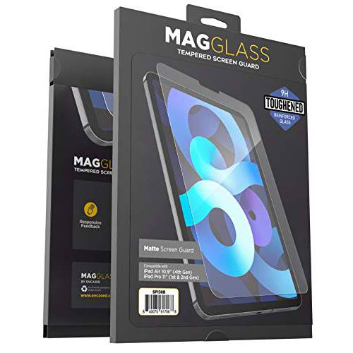 Magglass 매트 화면보호필름, 액정보호필름 호환가능한 아이패드 에어 4 (10.9 인치) 안티 글레어 강화유리 스크린 가드 (Anti-Scratch/ 기포 프리) 아이패드 에어 2019/ 2020