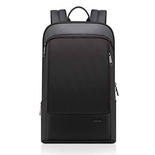 BOPAI  비지니스 백팩 15 인치 슬림 노트북 백팩 방수 도난방지 백팩 경량 여행용 백팩 Commuter 블랙