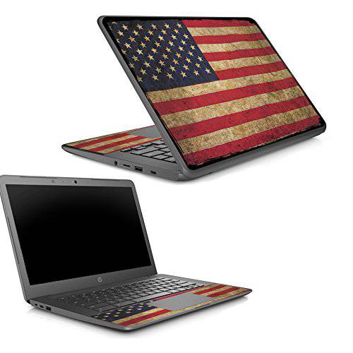 MightySkins 스킨 호환가능한 HP 크롬북 14 G5 - 빈티지 깃발 | 보호, 듀러블, and 독특한 비닐 데칼 랩 커버 | 쉬운사용, 제거, and 체인지 Styles | Made in The USA