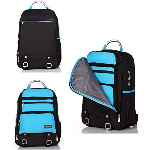 탑 파워 노트북 백팩 여행용 Carry-on Transformable 컨버터블 백팩 -블랙/ Blue-8006