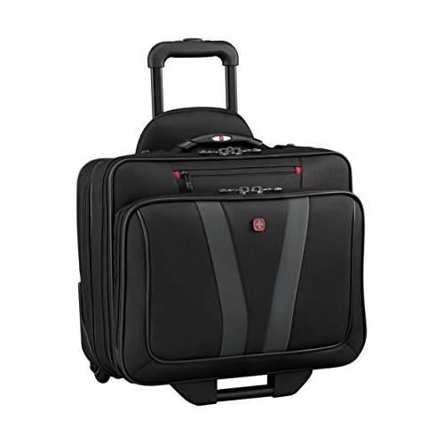 Wenger  짐가방, 캐리어 Granada 프로 패디드 바퀴달린 노트북 백 Pass-Thru, 블랙, 15.6-inch