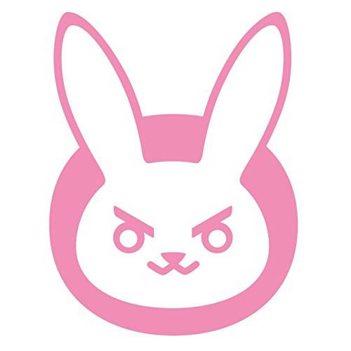 D-VA Bunny 로고 비닐 스티커 심볼 5.5 장식용 DIE Cut 데칼 자동차 태블릿 노트북 스케이트 보드 - 핑크 컬러
