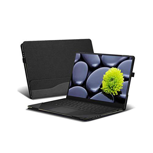 Honeycase 케이스 커버 마이크로소프트 서피스 노트북 13.5 inch(3/ 2/ 1) 컴퓨터 (Not 호환가능한 서피스 북 and Tablet)，PU 가죽 보호 하드 쉘 케이스, 그레이