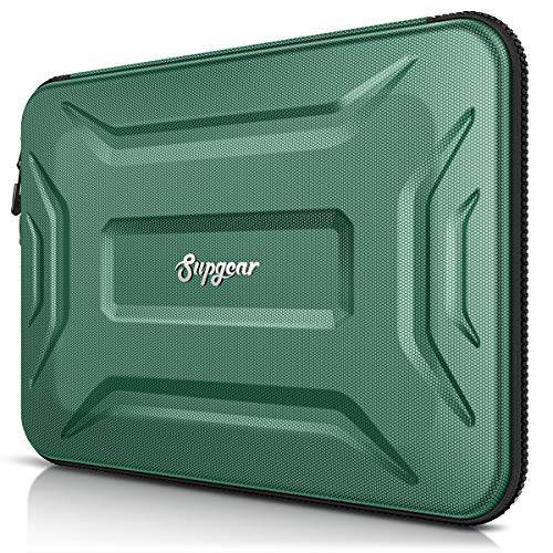 SUPGEAR 노트북 슬리브 케이스 13-13.3 인치 노트북, 충격방지 방수 컴퓨터 백 보호 호환가능한 맥북 프로, 맥북 에어, 노트북, 마이크로소프트 서피스, 크롬북 (미드나잇 그린)