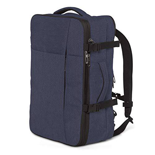 XELFLY 노트북 여행용 백팩 확장가능 Carry-On Fits 17” 노트북 (코발트 블루)