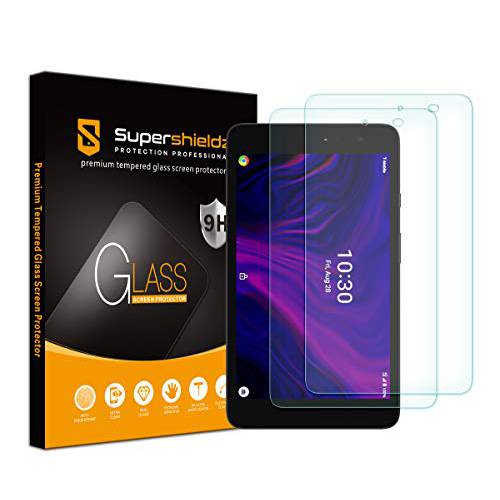 (2 팩) Supershieldz Designed KonnectONE Moxee 태블릿, 태블릿PC 8 인치 강화유리 화면보호필름, 액정보호필름, 안티 스크레치,  기포방지