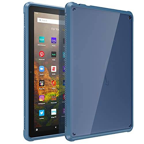 TiMOVO 케이스 All-New 파이어 HD 10&  파이어 HD 10 플러스 태블릿, 태블릿PC (10.1, 11th 세대, 2021 릴리즈), 울트라 슬림 충격방지 TPU Air-Pillow 엣지 보호 후면 커버 케이스, Twilight 블루