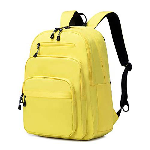 Lanola 비지니스 여행용 노트북 백팩, 학생 백팩, Fits 15.6 인치 Laptop-Yellow