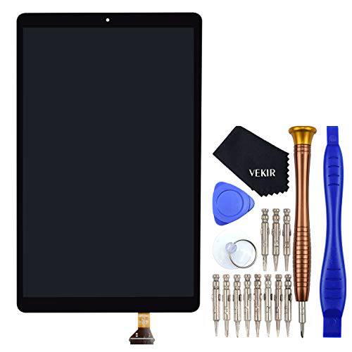 VEKIR T590 LCD 디스플레이 터치 디지타이저 글래스 스크린 교체용 호환가능한 삼성 갤럭시 탭 A 10.5 Black(No 프레임)
