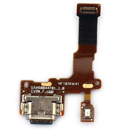 USB 충전기 충전 포트 도크 커넥터 리본 플렉스 케이블 교체용 호환가능한 LG Stylo4 Q710 L713DL Q710 Q710AL Q710MS Q710TS