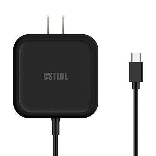CSTLBL PD 65W USB C 포트 고속충전기 맥북 프로/ 에어 and 삼성 크롬북 노트북 어댑터 플러그 블랙