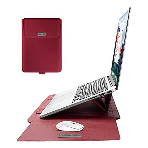 15-15.6 인치 노트북 보호 커버 보호 백, 적용가능한 맥북 프로 15 인치 15.6-Inch Dell 레노버 HP Acer 삼성 소니 크롬북 보호 커버 (15-15.6 인치, 레드)